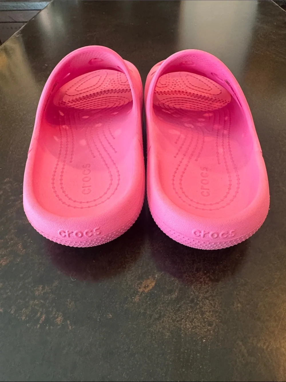 CROCS Kids Slide Sandals in Hot Pink